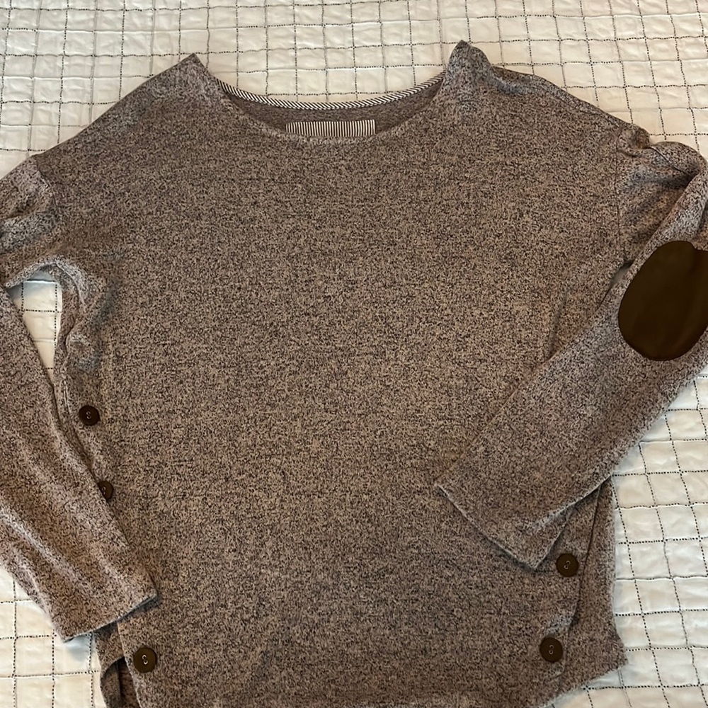 Blue Pepper Sz M Sweater w/elbow patches